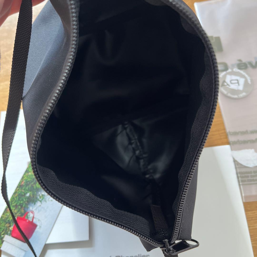 美品　2885N　エルベシャプリエ　舟形ショルダーS　ノワール