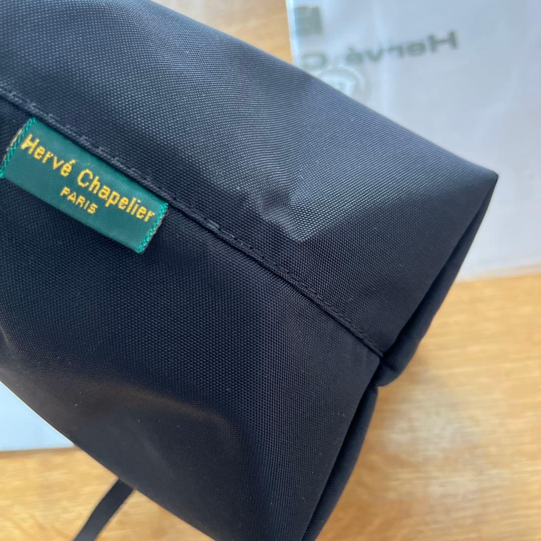 美品　2885N　エルベシャプリエ　舟形ショルダーS　ノワール