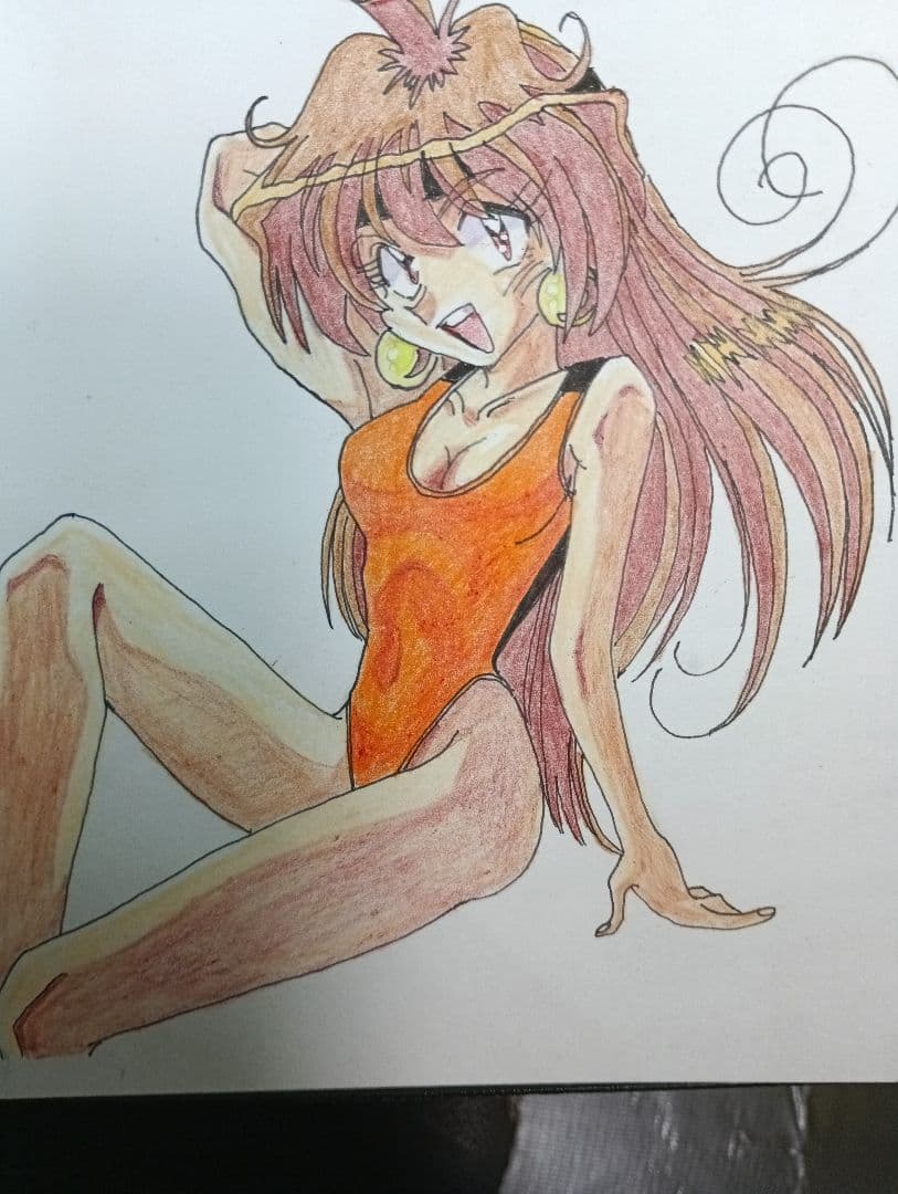 アニメキャラクター イラスト 水着