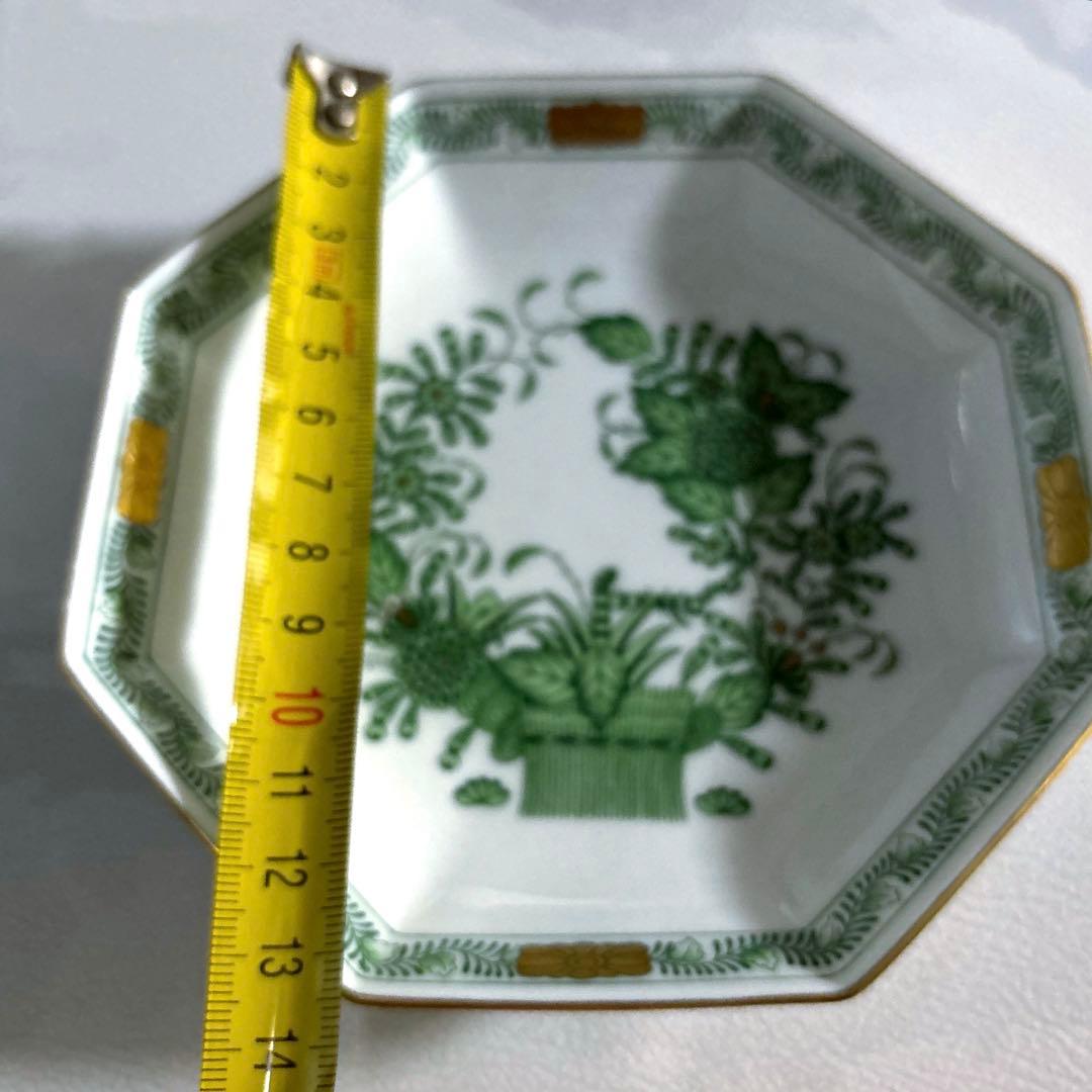 ヘレンド　インドの華　華やかな八角皿　約14センチ　美品