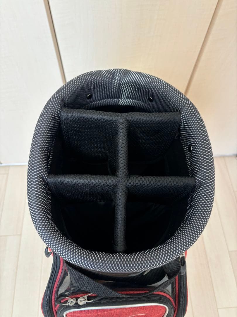 ☆美品☆ミズノ・キャディバッグ/ツアーREDモデル☆送料無料☆