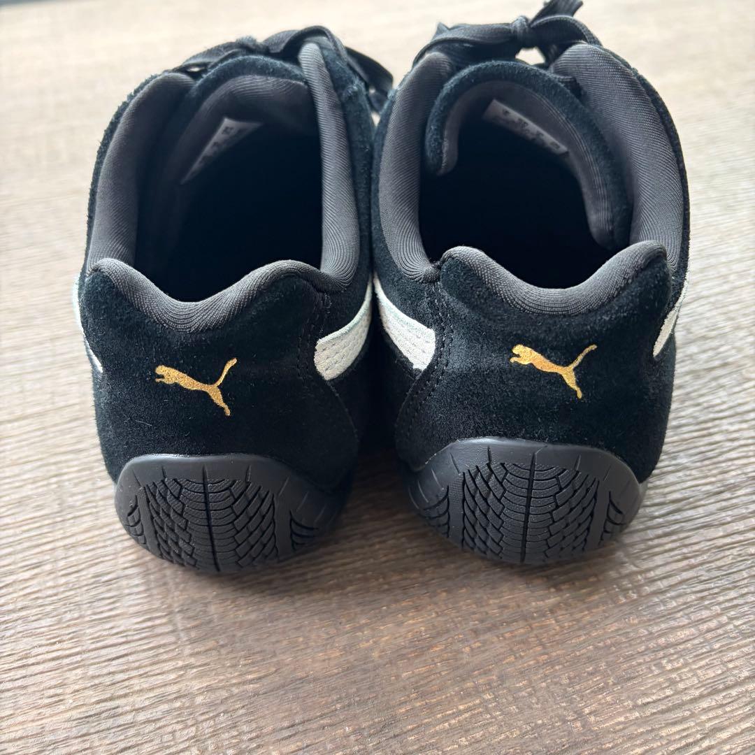 プーマ スピードキャット 黒 24cm スウェード スニーカー シンプル