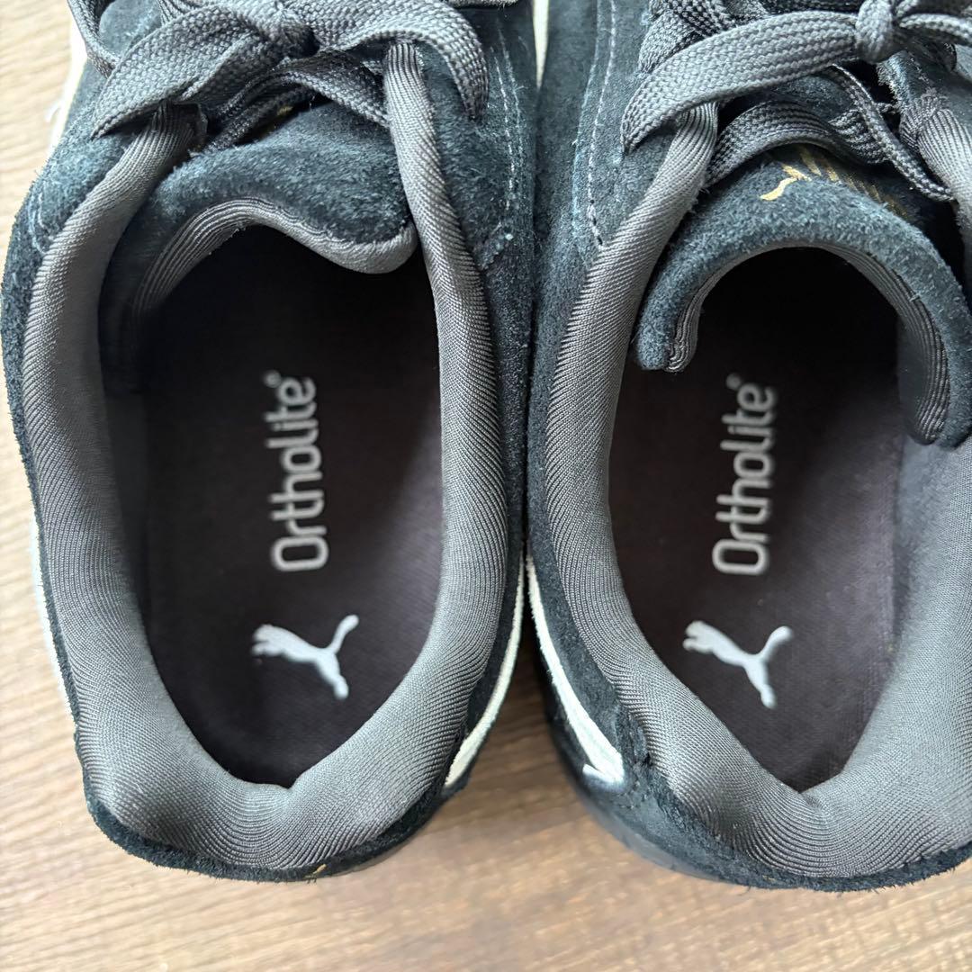 プーマ スピードキャット 黒 24cm スウェード スニーカー シンプル