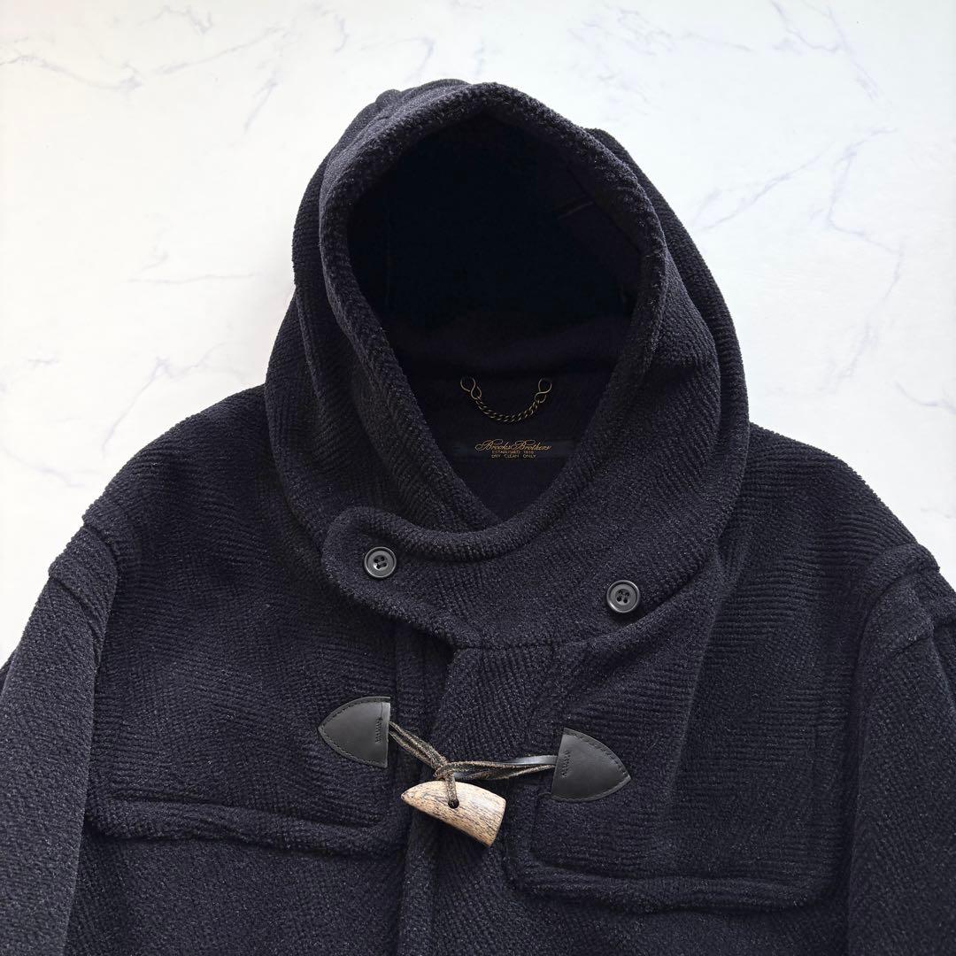 ブルックスブラザーズ ムーアブルック ヘリンボーン ダッフルコート ネイビー