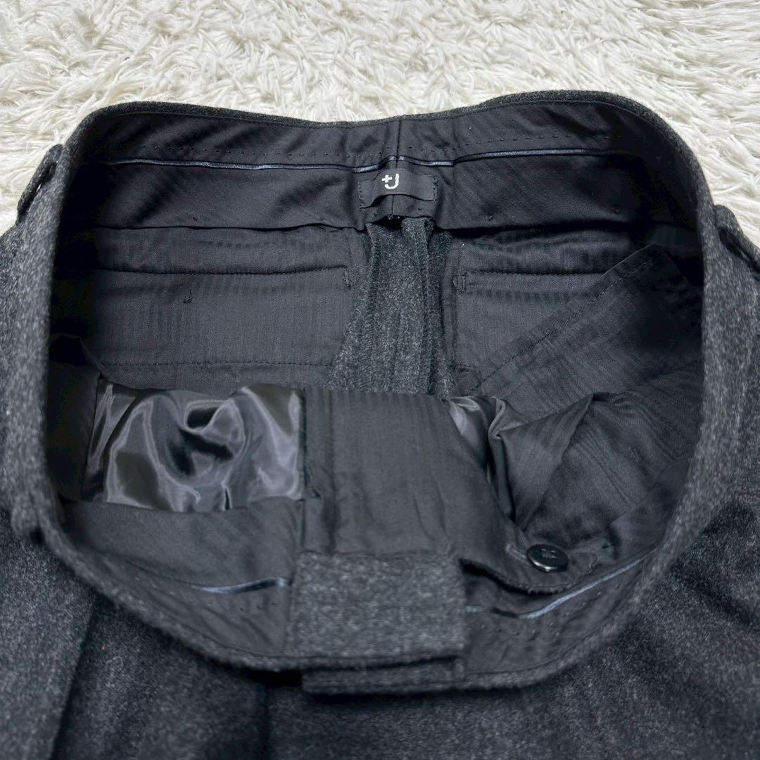 美品✨ ユニクロ ＋J ジルサンダー スーツ ウール ダークグレー XLサイズ