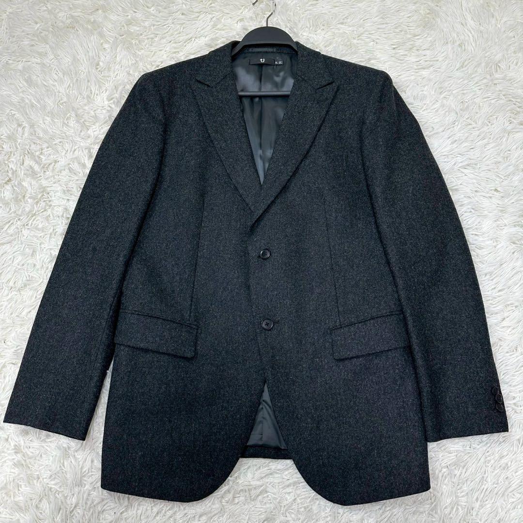 美品✨ ユニクロ ＋J ジルサンダー スーツ ウール ダークグレー XLサイズ