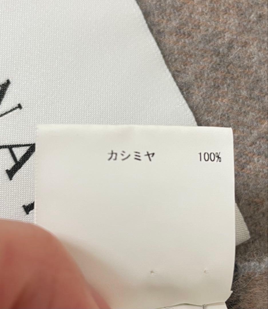 ANAYI カシミヤ100% チェック柄マフラー