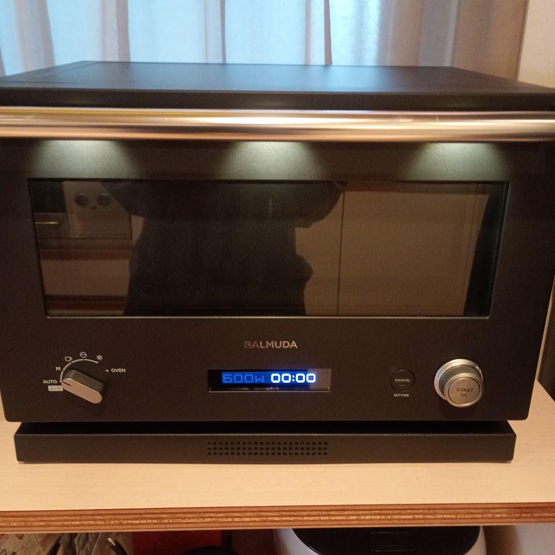 ymrcBALMUDA ブラック 電子レンジ
