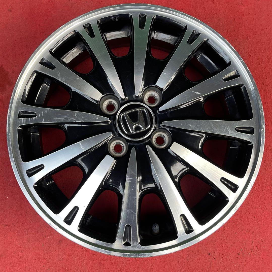 15インチホンダN-BOX純正4.5J+45 100 中古アルミホイール4本