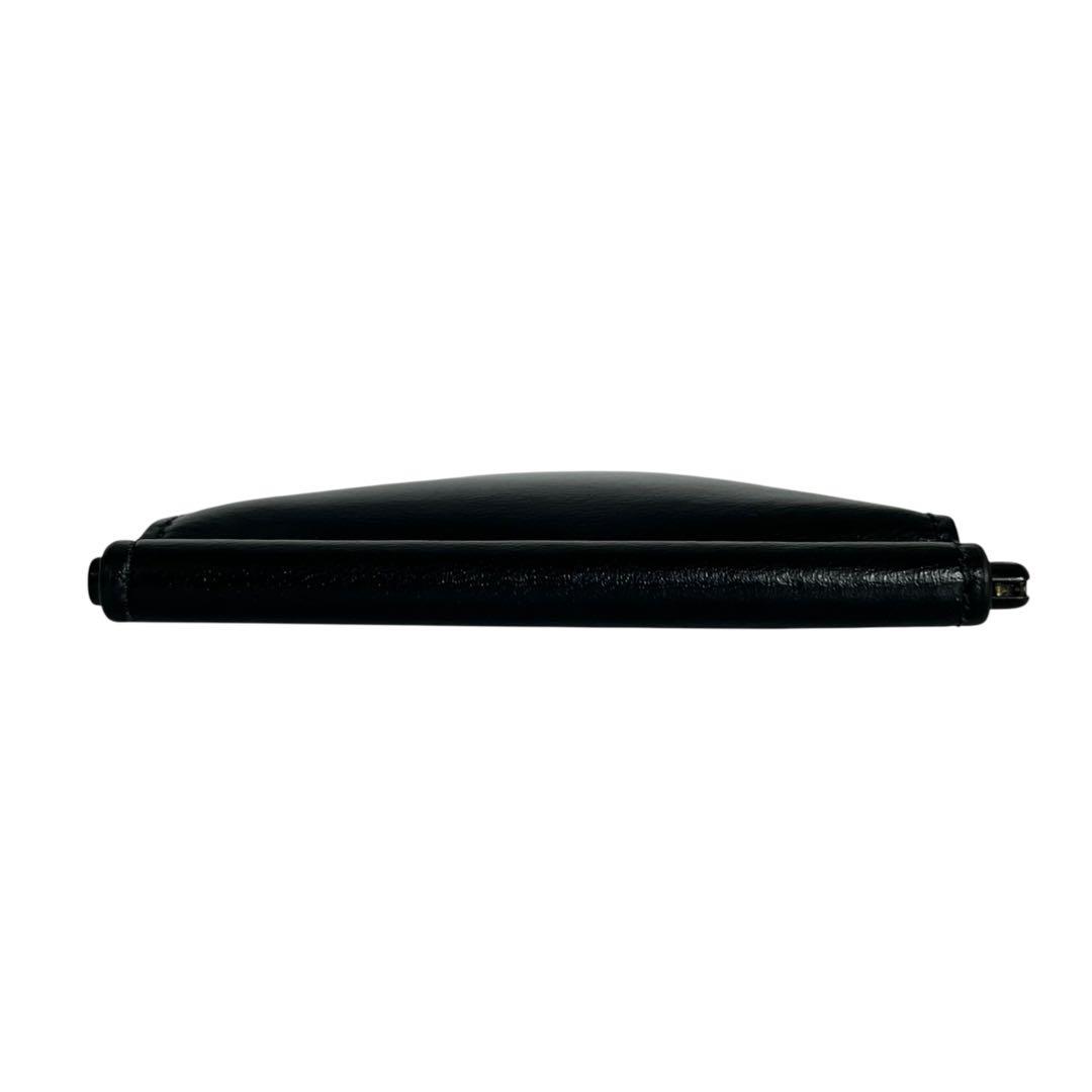 希少✨サンローラン マネークリップ カード入れ YSL カサンドラ ブラック