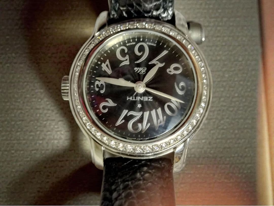 ZENITH CHRONOMASTER ゼニスダイヤモンド手巻き腕時計