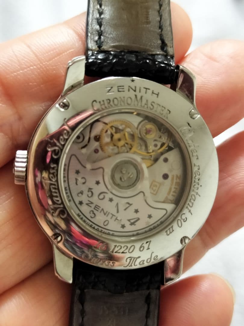 ZENITH CHRONOMASTER ゼニスダイヤモンド手巻き腕時計