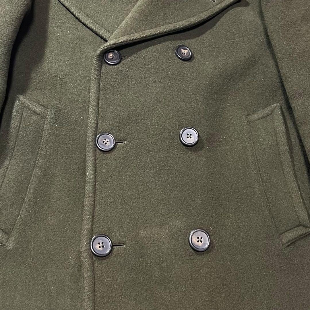 ポロラルフローレン ピーコート Pコート ウール ダブル カーキ 38 M