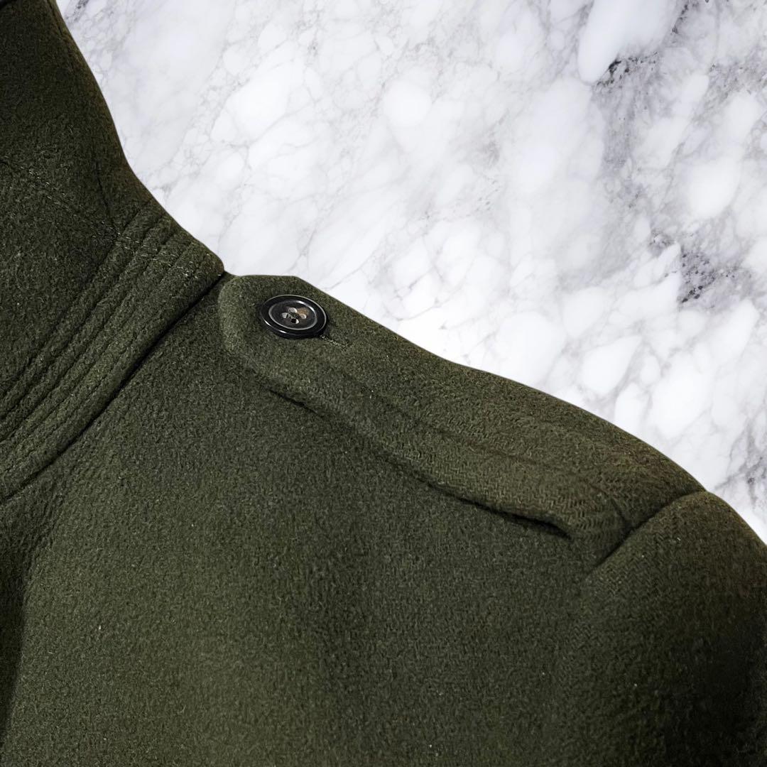 ポロラルフローレン ピーコート Pコート ウール ダブル カーキ 38 M