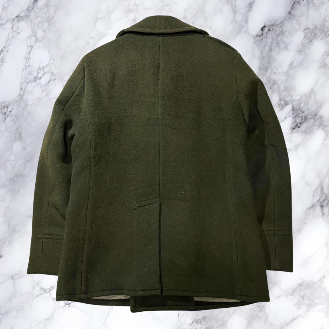 ポロラルフローレン ピーコート Pコート ウール ダブル カーキ 38 M