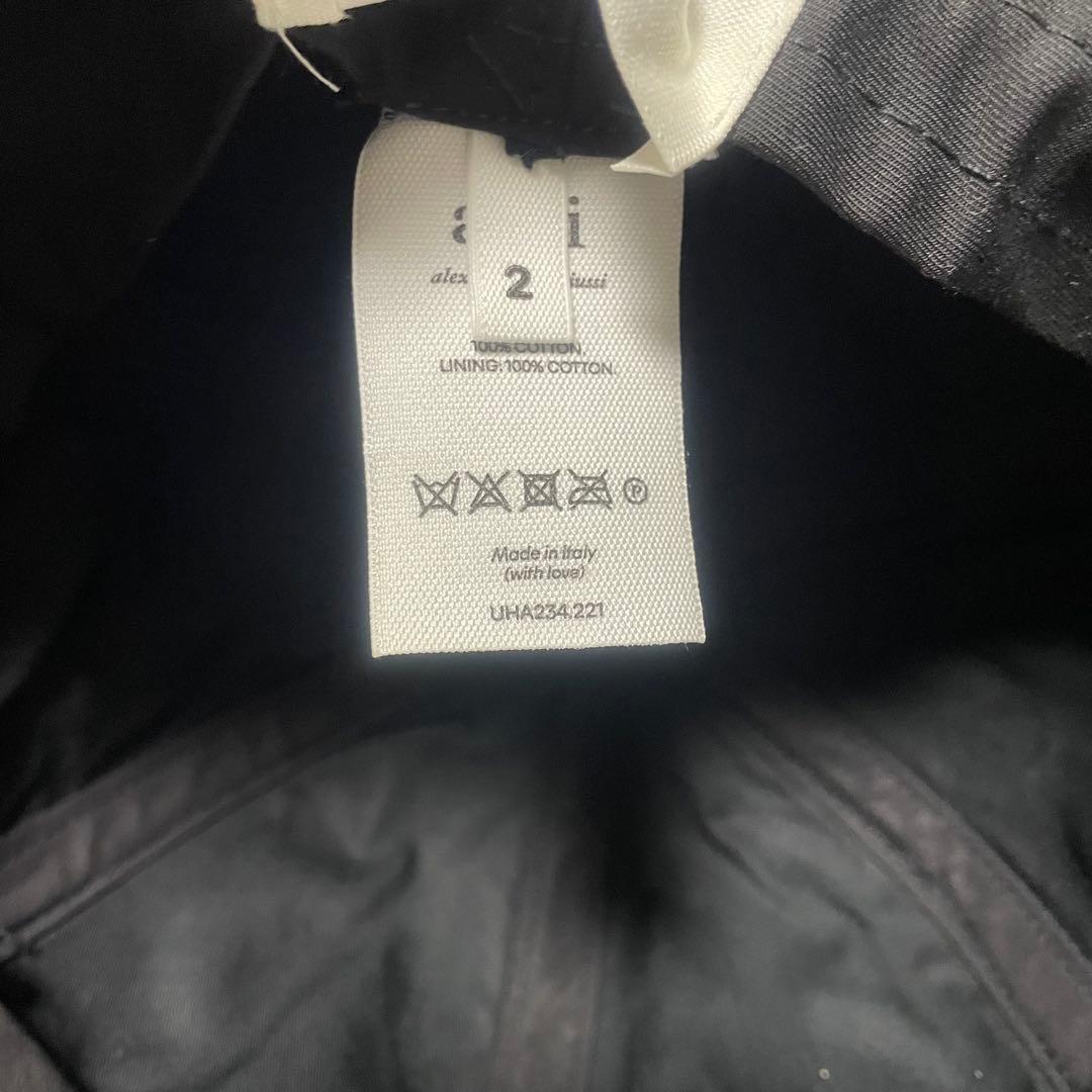 Ami Paris アミパリス バケットハット ネイビー　 2 ロゴプレート