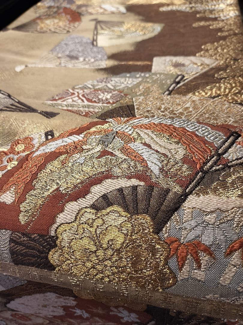 Tyako　A802高級‼️ひな祭り‼️袋帯テーブルランナー2m16cm