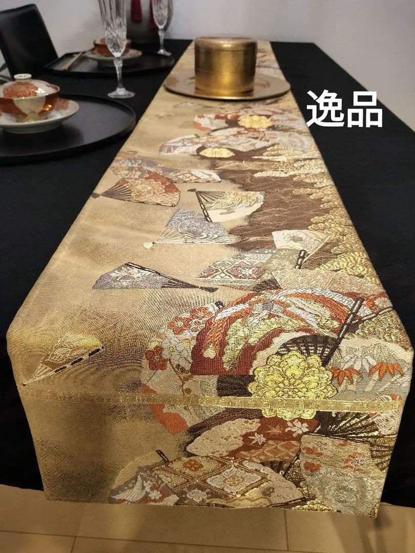 Tyako　A802高級‼️ひな祭り‼️袋帯テーブルランナー2m16cm
