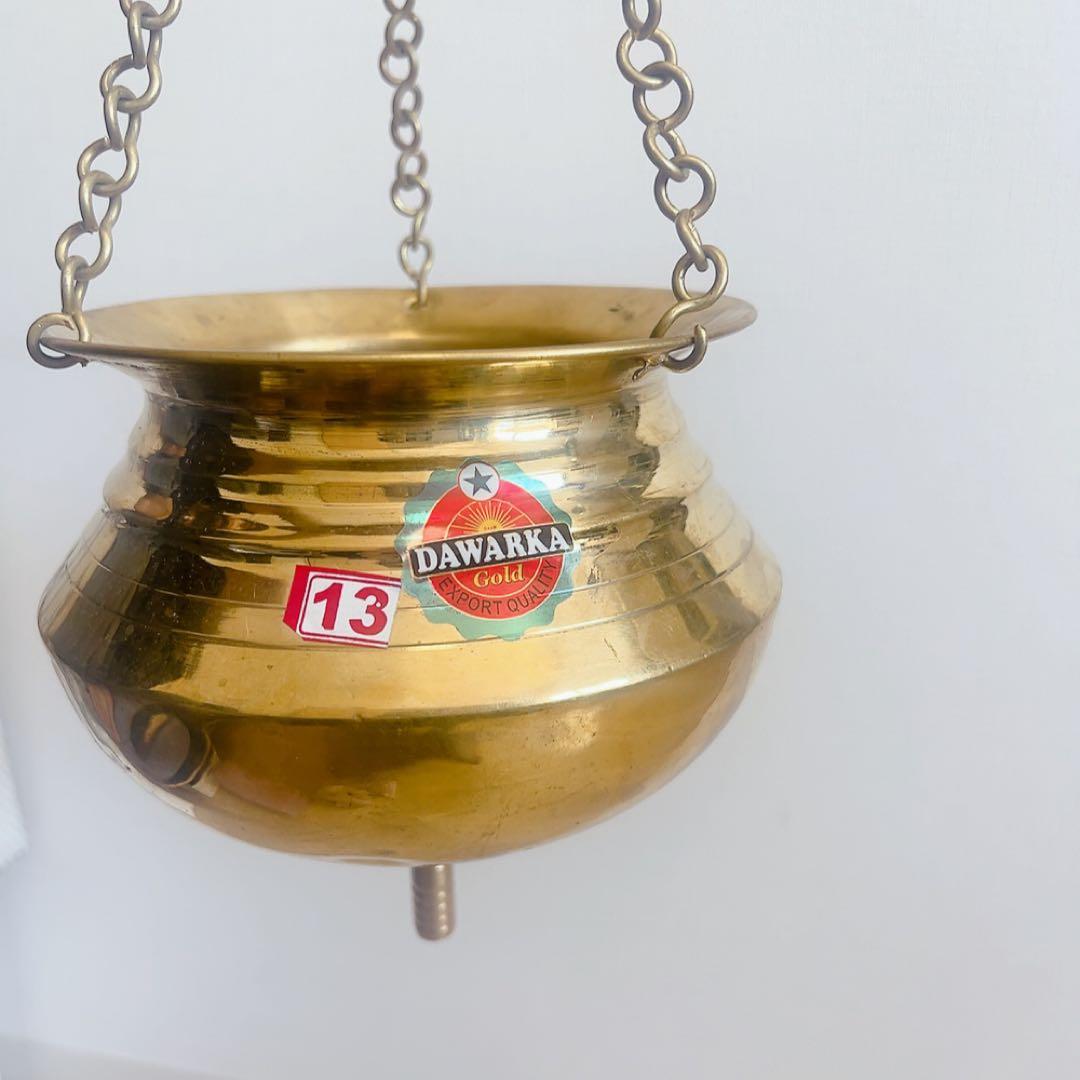 アーユルヴェーダ　銅製　シロダーラ　オイルポット 2リットル　コック付