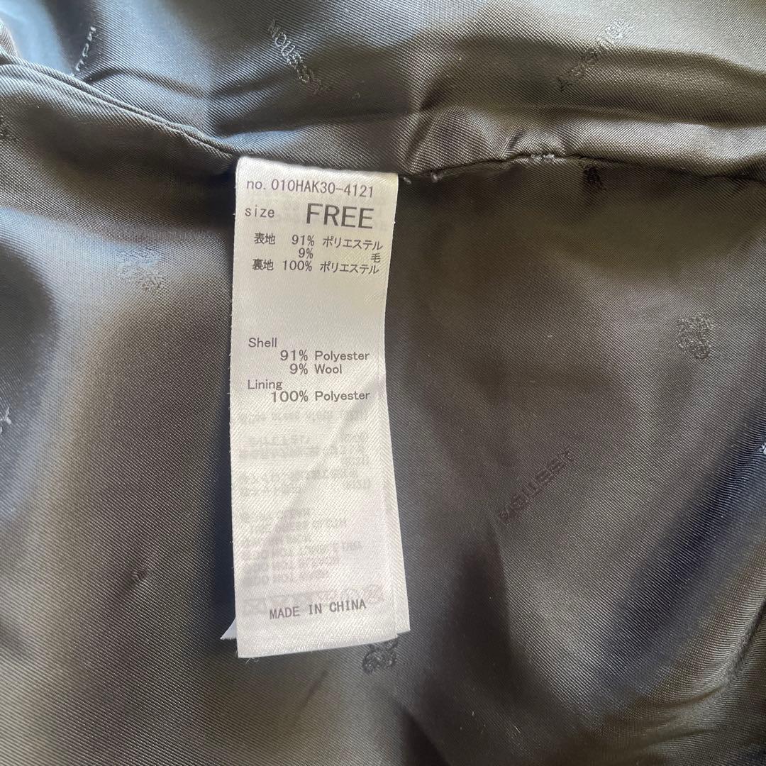 moussy グレー ダブルブレスト ミドルコート