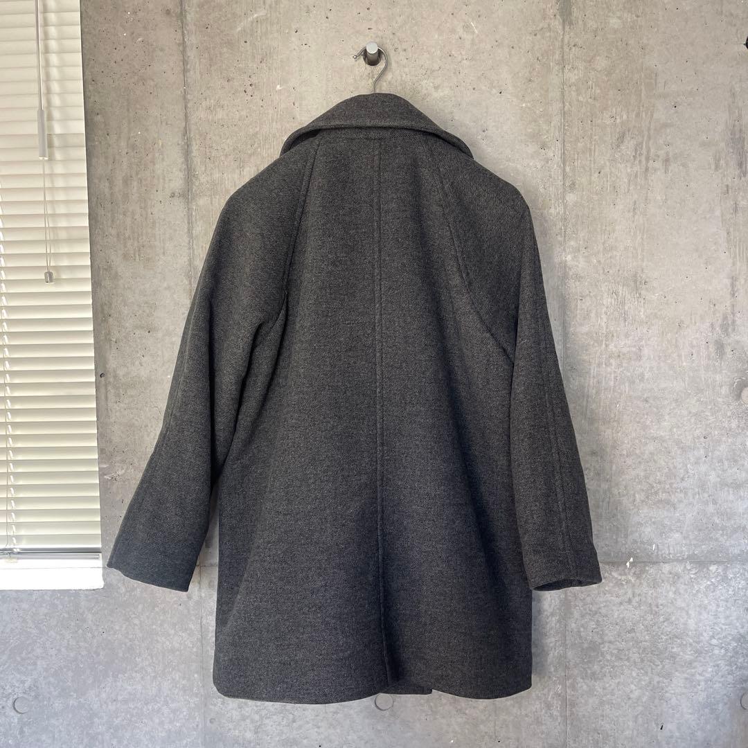 moussy グレー ダブルブレスト ミドルコート