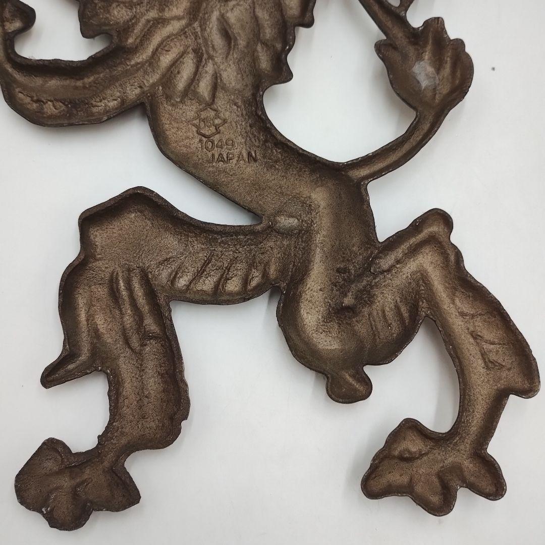 wM49L ライオン 紋章 置物 壁掛け オブジェ 西洋 紋章