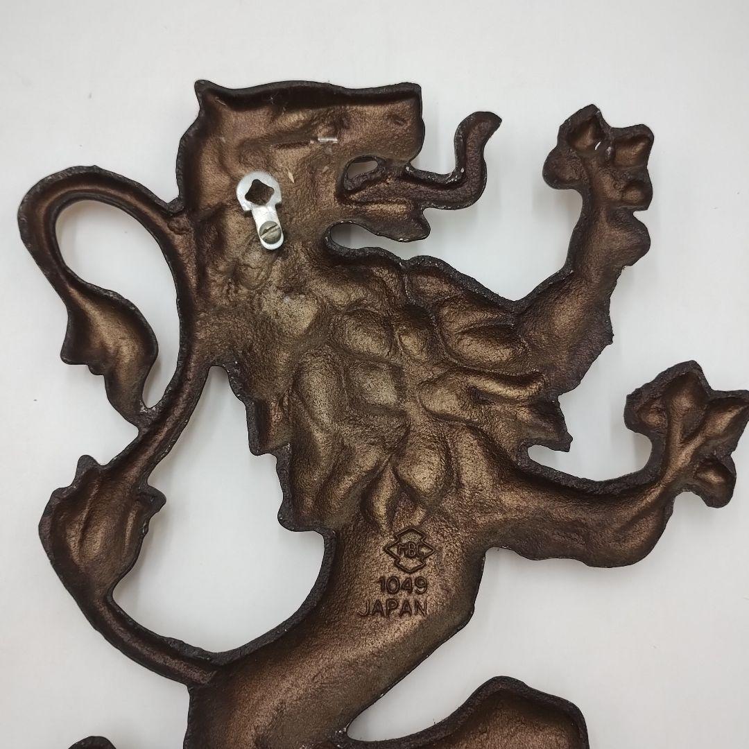 wM49L ライオン 紋章 置物 壁掛け オブジェ 西洋 紋章