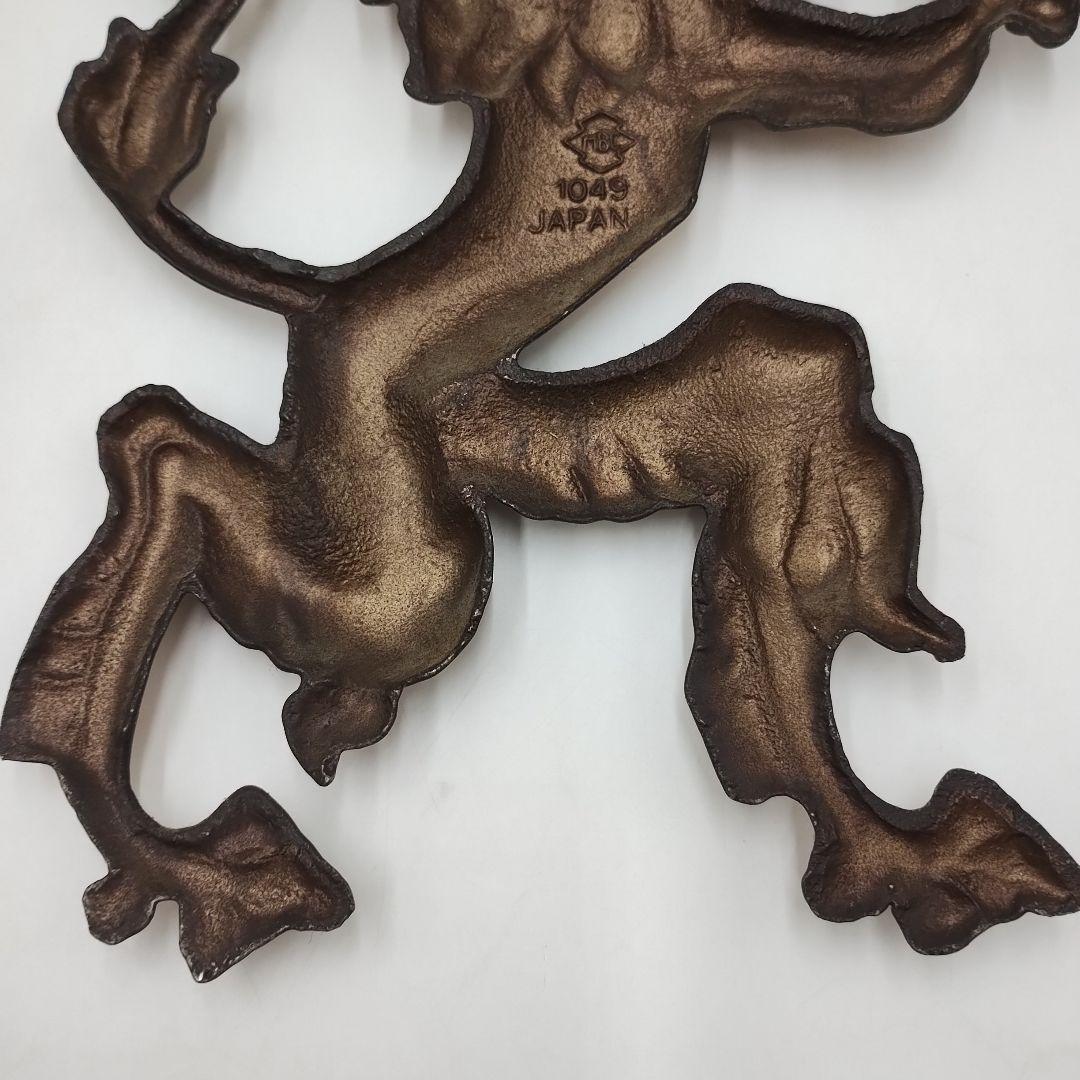 wM49L ライオン 紋章 置物 壁掛け オブジェ 西洋 紋章