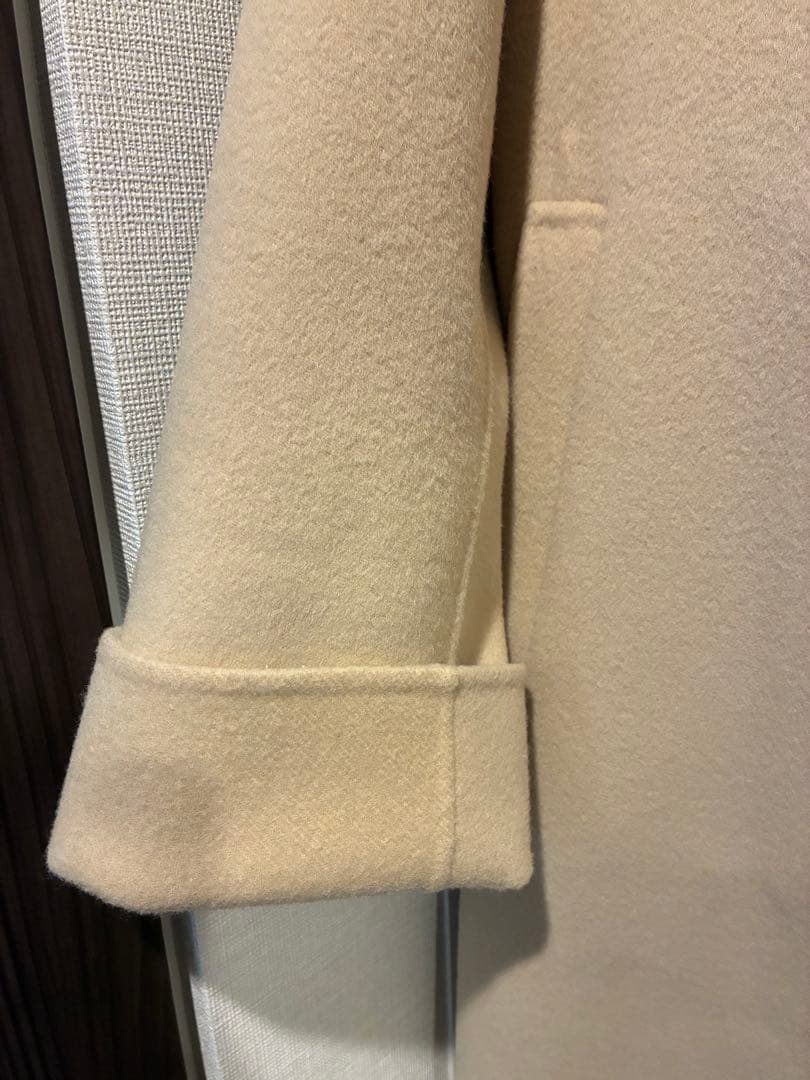 美品　マルティニーク　ロングコート　ダブルフェイス　リバー