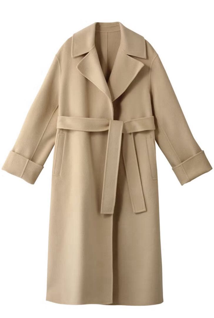 美品　マルティニーク　ロングコート　ダブルフェイス　リバー