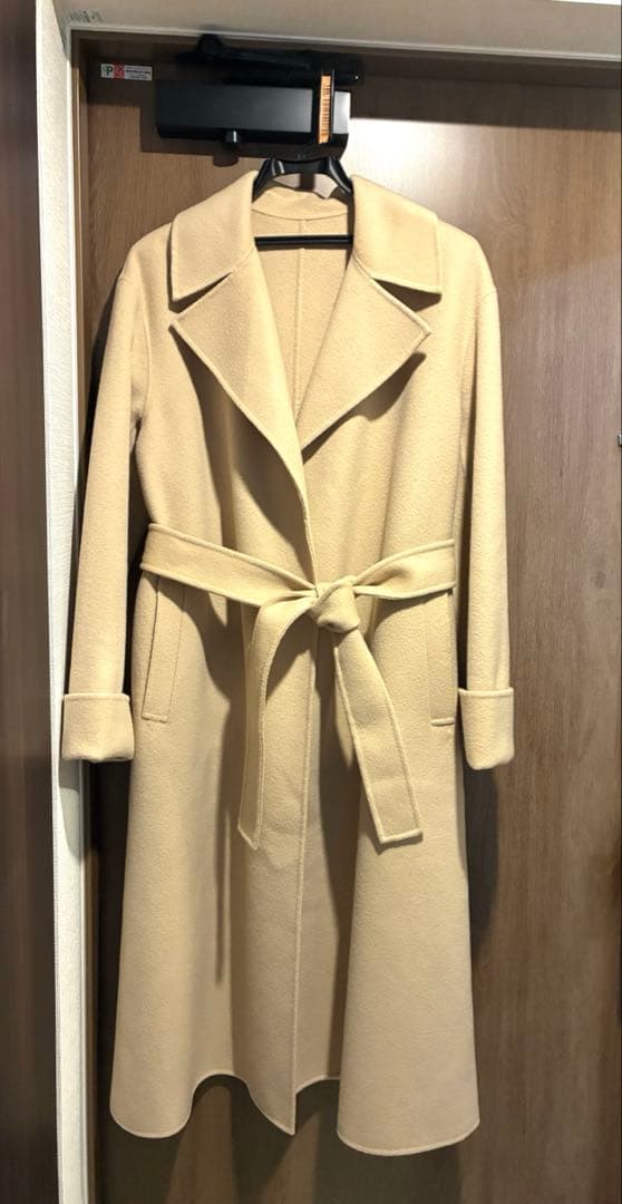 美品　マルティニーク　ロングコート　ダブルフェイス　リバー