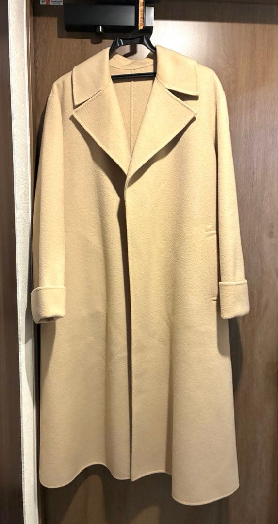 美品　マルティニーク　ロングコート　ダブルフェイス　リバー