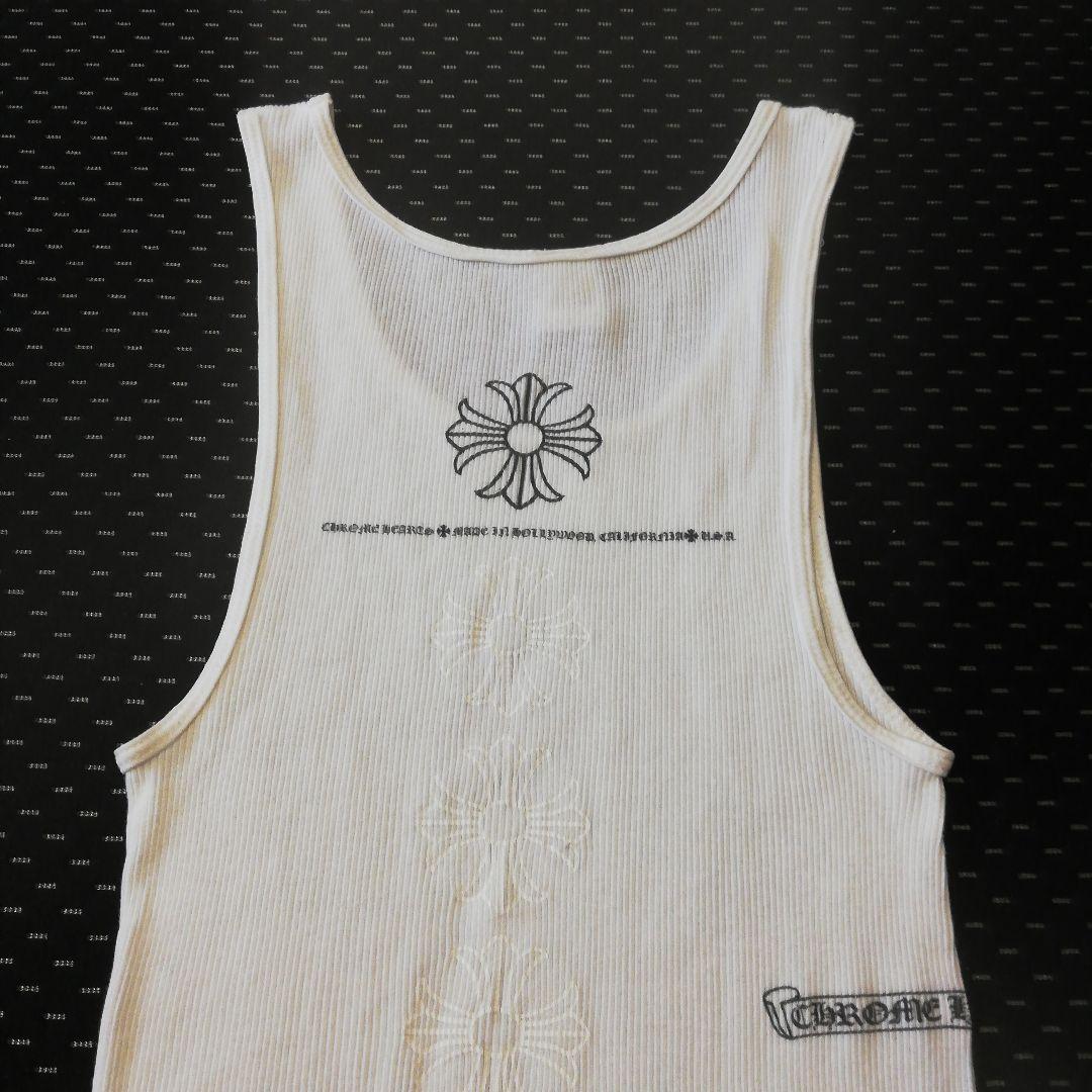 クロムハーツ タンクトップ S 希少ホワイトプリント