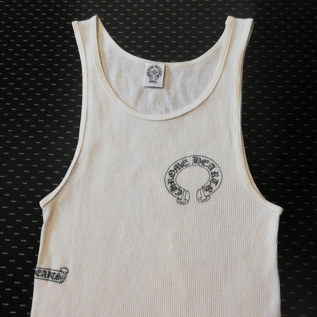 クロムハーツ タンクトップ S 希少ホワイトプリント