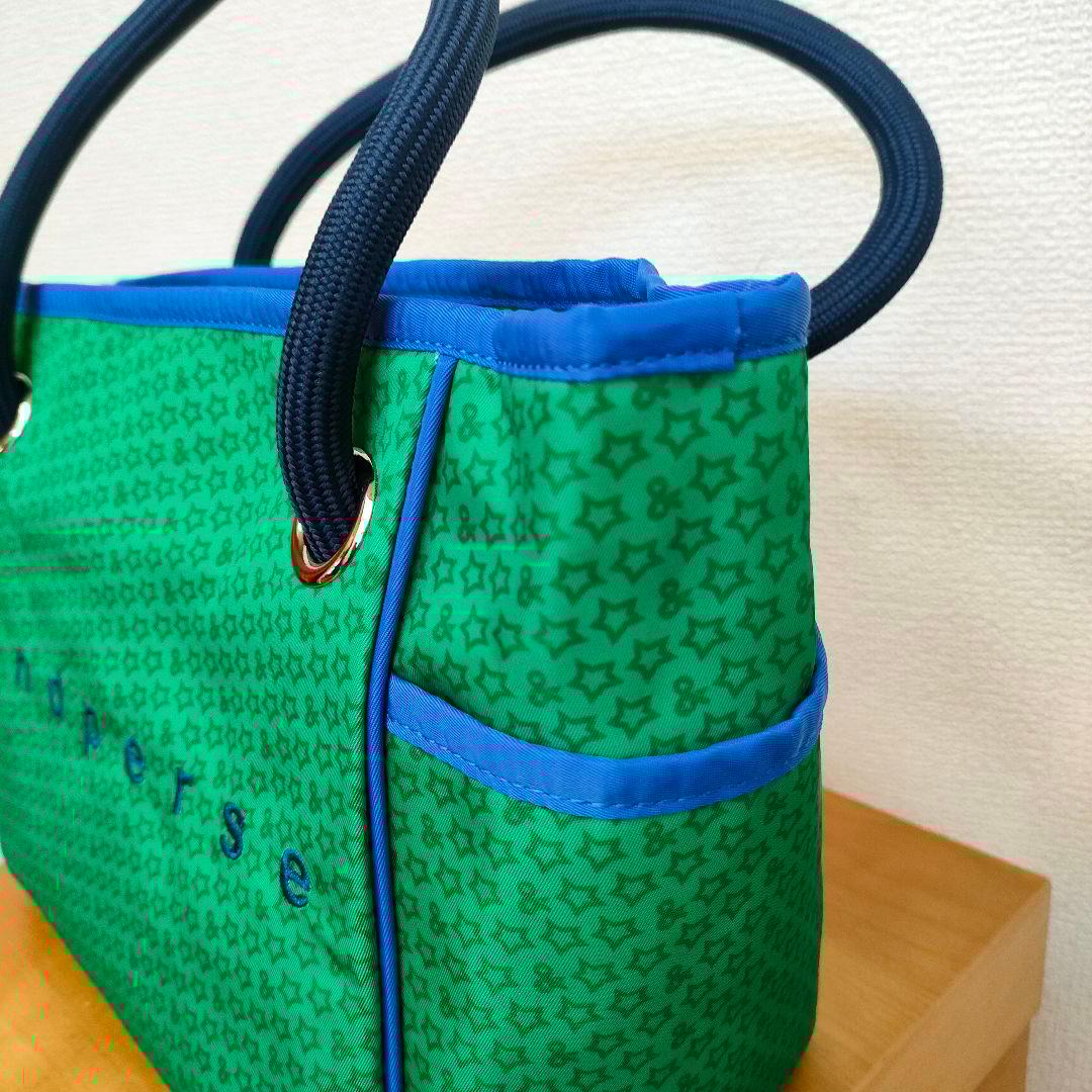 新品未使用andperse 星柄カートバッグ グリーン/ブルー2025年モデル