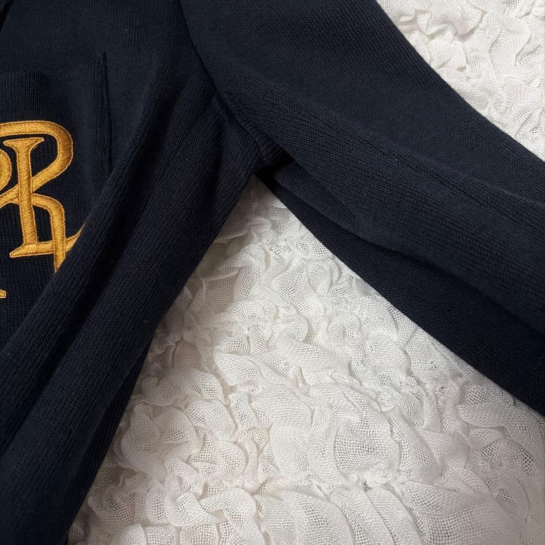 ポロラルフローレン　紺ブレ　ジャケット　金ボタン　ネイビー　ロゴ刺繍　サイズ4