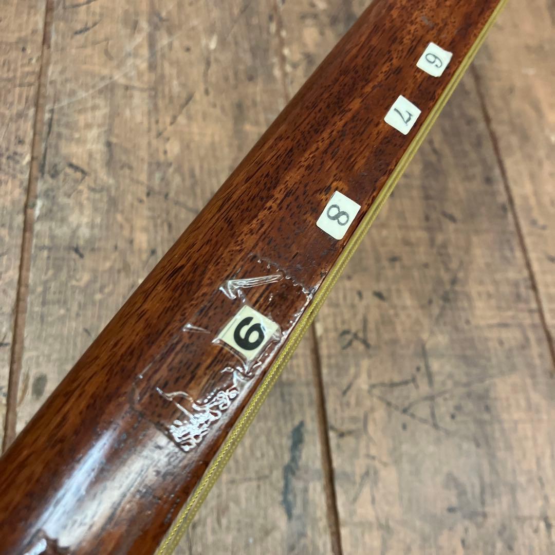 昭和レトロ 三味線 丸打胴 中棹 花梨 民謡 地唄 弦楽器 和楽器 ハードケース