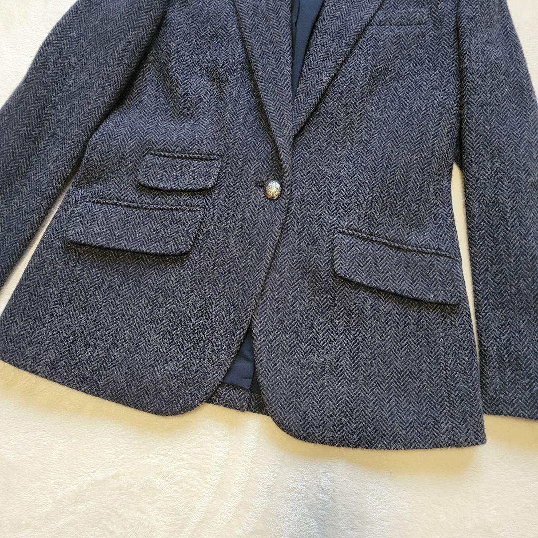 銀ボタン/ヘリンボーン✨ローレンラルフローレン　テーラードジャケット　イタリア製