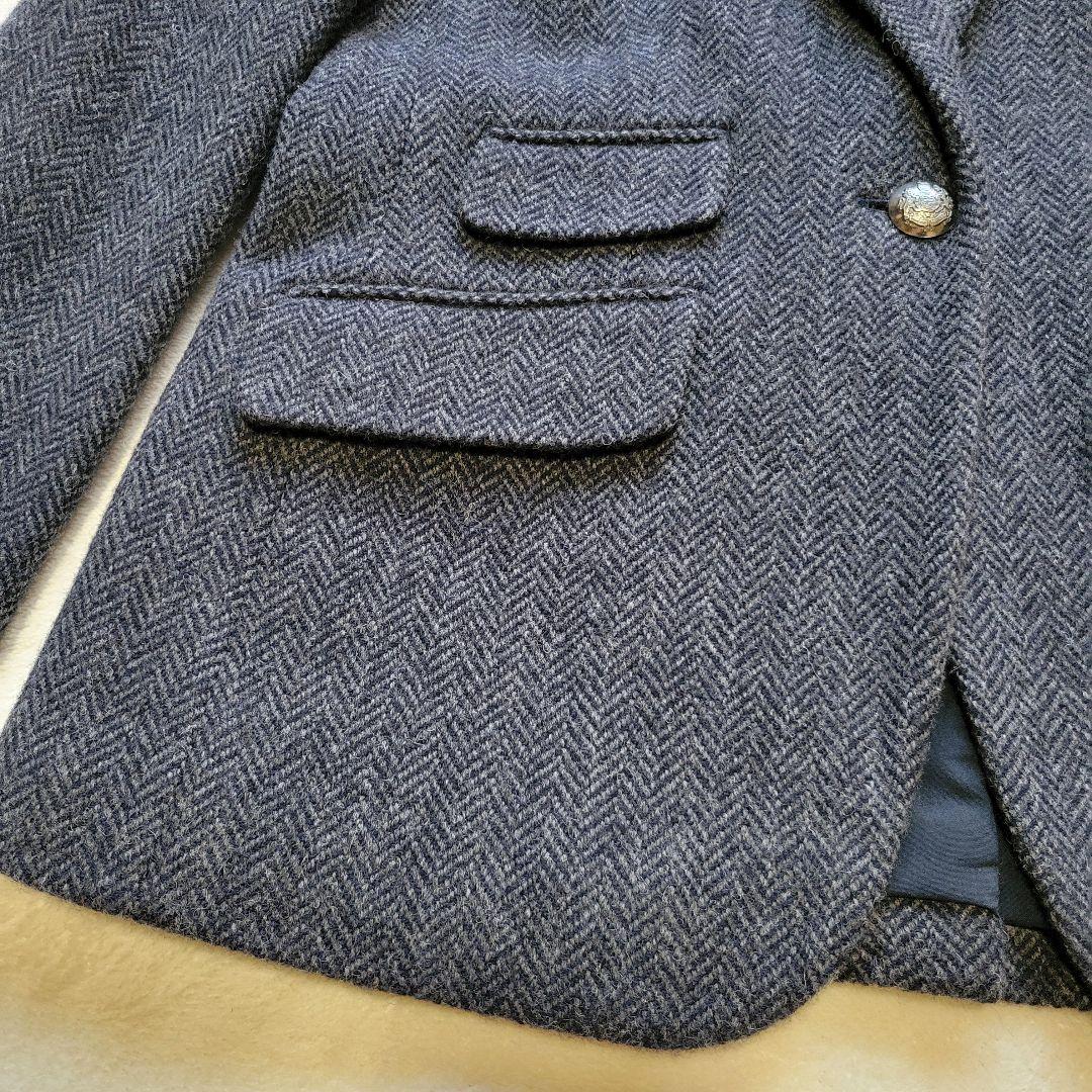 銀ボタン/ヘリンボーン✨ローレンラルフローレン　テーラードジャケット　イタリア製