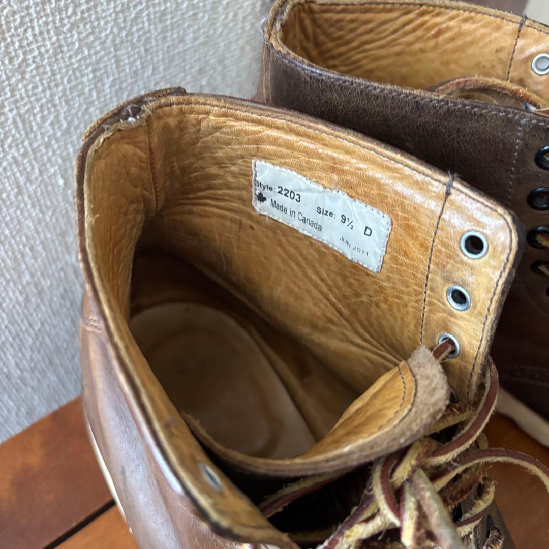 Yuketen ワークブーツ　９ 1/2 カナダ製　ビブラム