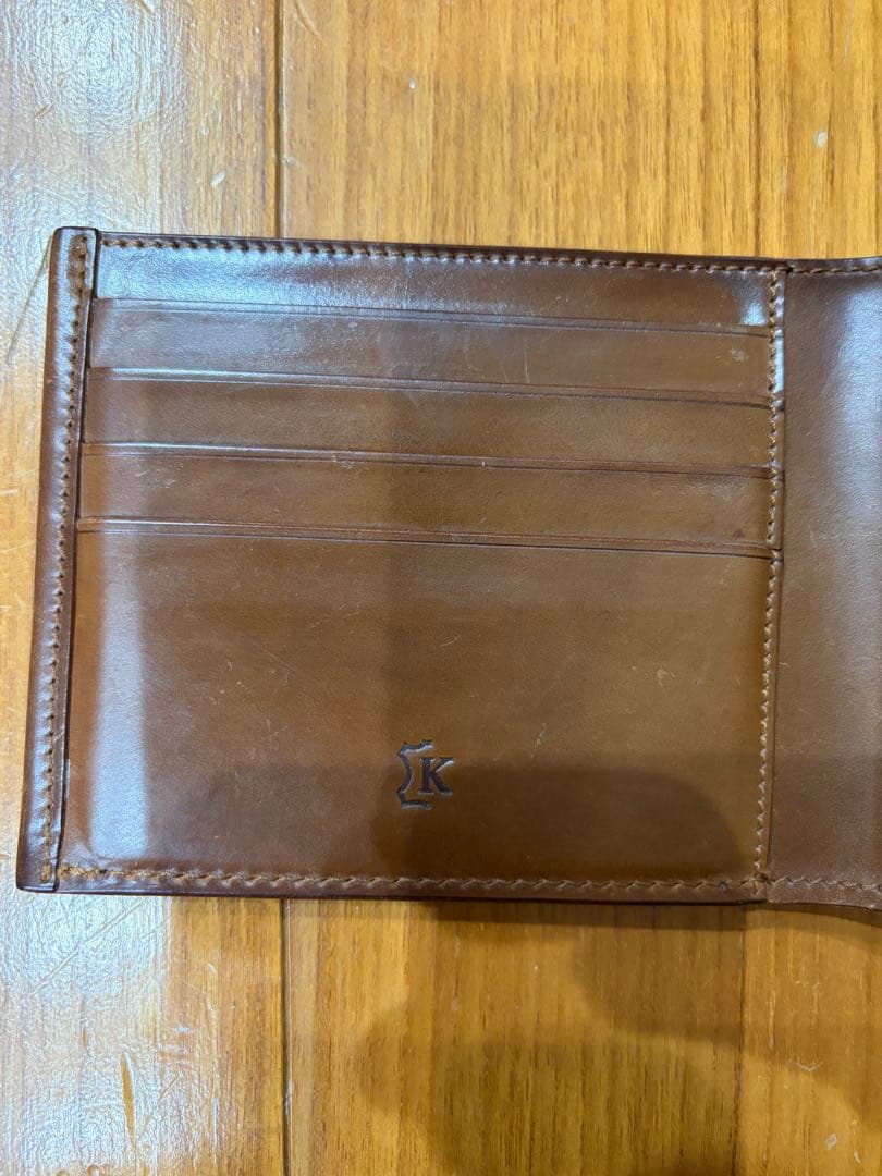 わ*ち様 KREIS 二つ折り財布シェルコードバン クライス