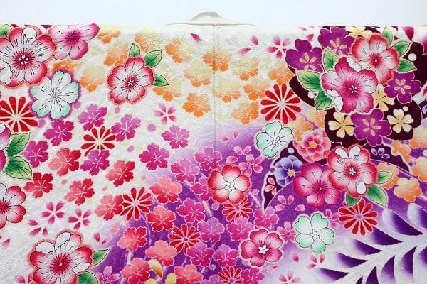 ★専用★振袖 辻が花 オフホワイト 銀通し 身丈165cm お洒落 フォーマル