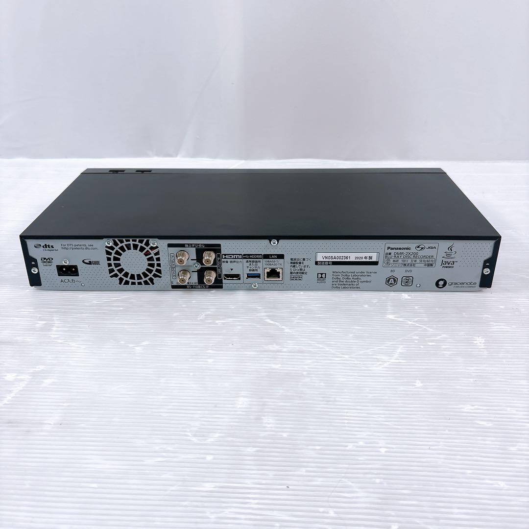 【極美品】パナソニック DIGA ブルーレイ 4Kレコーダー DMR-2X200