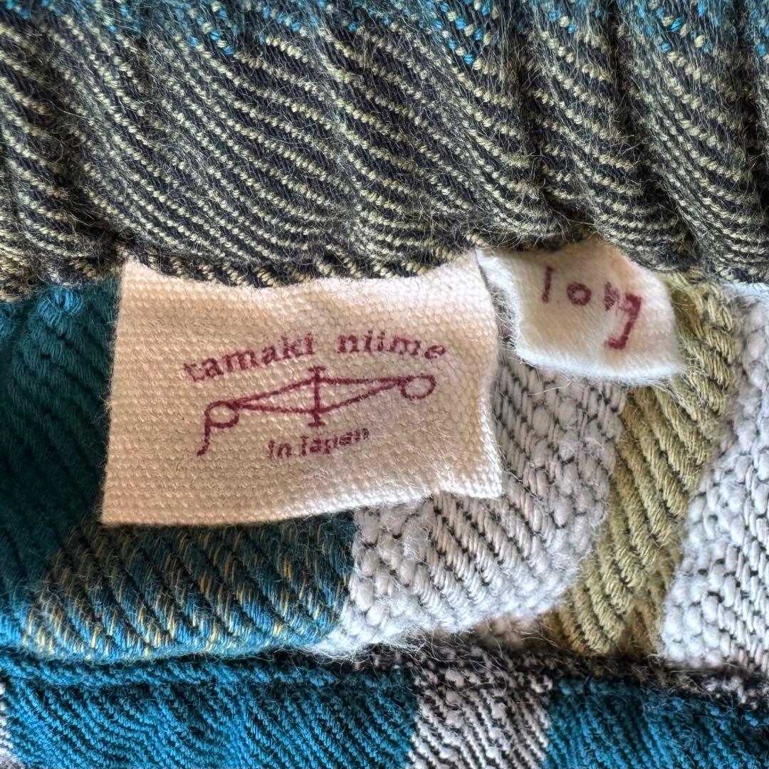 tamaki niime タマキニイメ タルンパンツ ロング ターコイズブルー