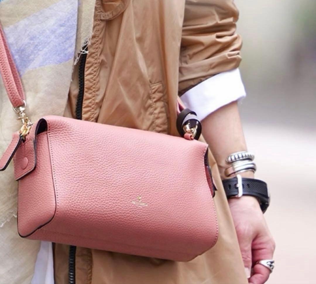 【新品】PELLE BORSA ペレボルサ レネット ショルダーバッグ ピンク