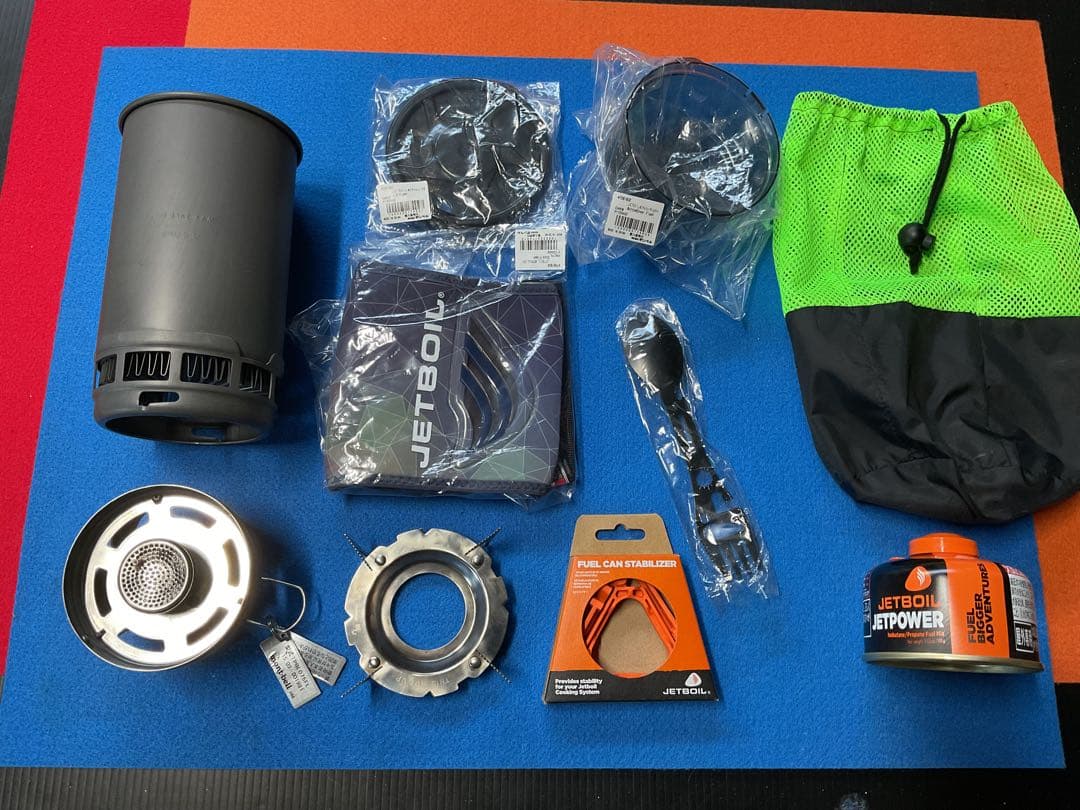 mont-bell JETBOILフラッシュ新品パーツリメイク動作良好美品セット