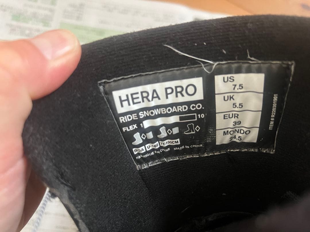 スノーボード RIDE HERA PRO 24.5 cm