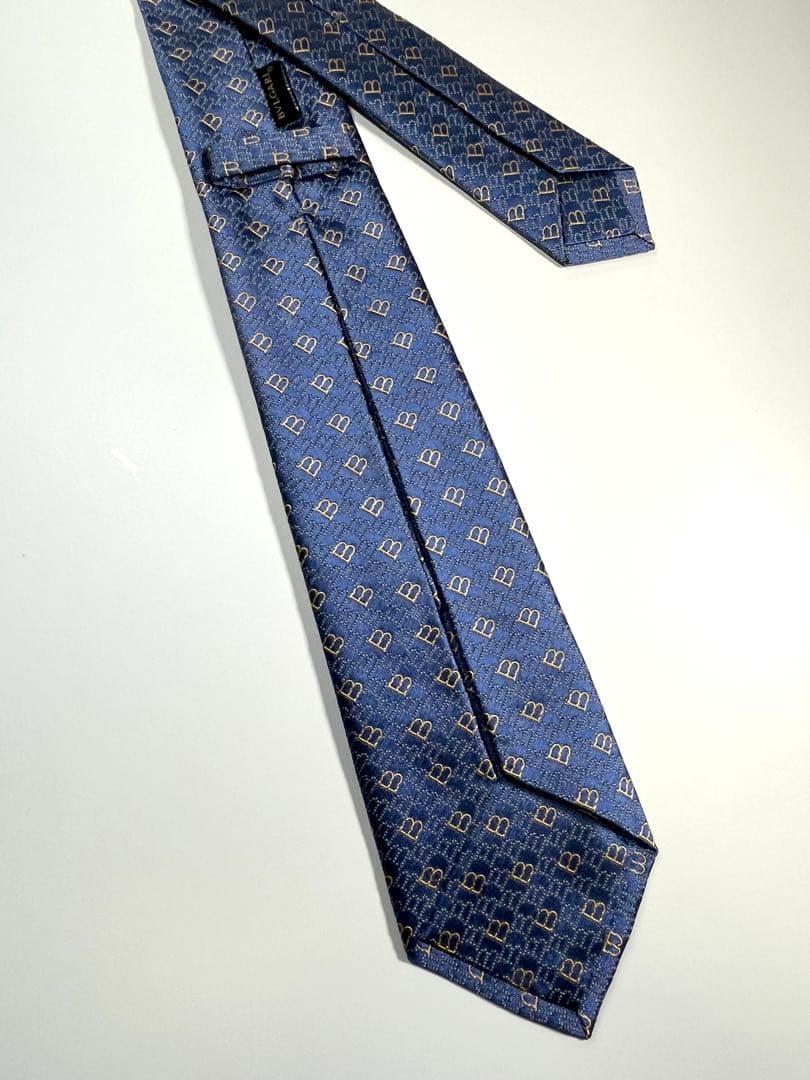✨極美品✨ BVLGARI ブルガリ ネクタイ Bロゴ　セッテピエゲ
