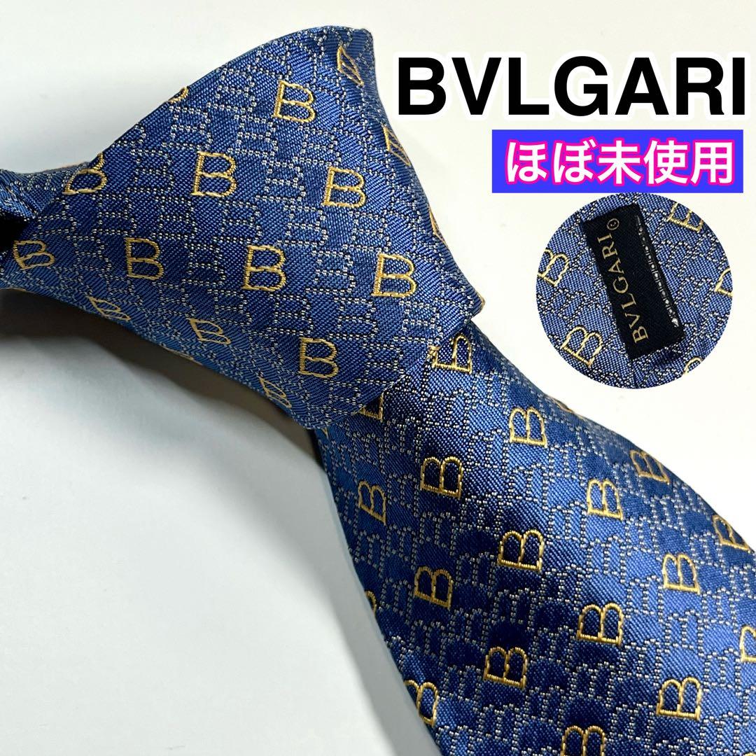 ✨極美品✨ BVLGARI ブルガリ ネクタイ Bロゴ　セッテピエゲ