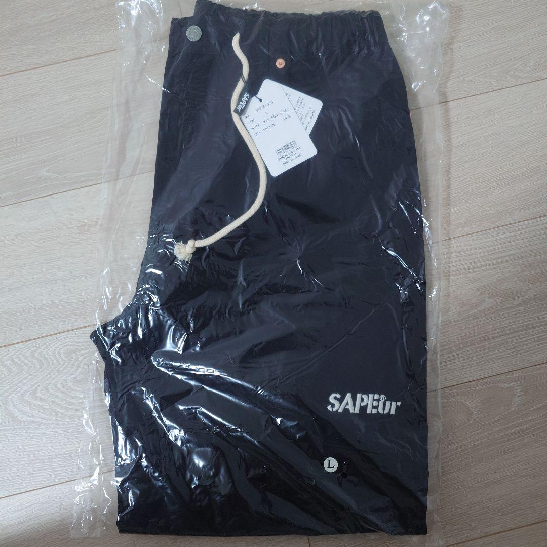 SAPEuR ワークパンツ スケートパンツ　ブラック Lサイズ